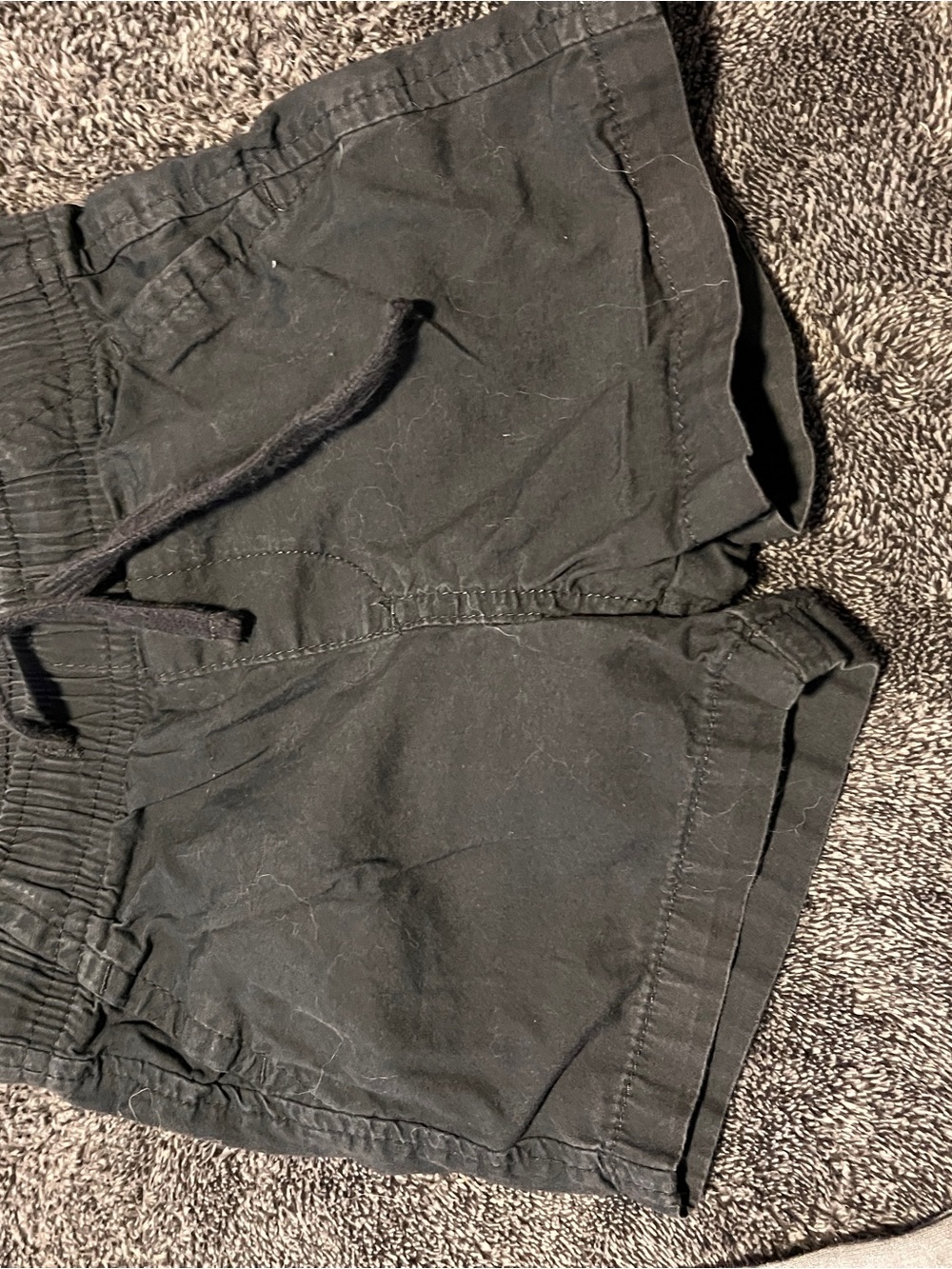 H&M Black Elastic Waist Shorts